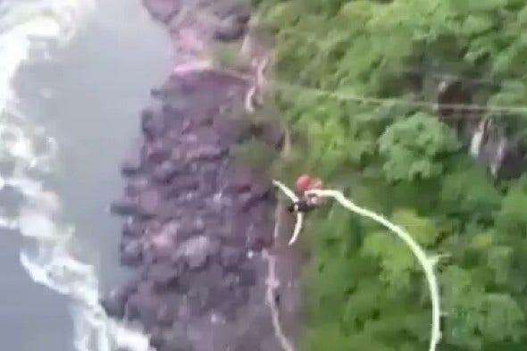 Bungee Jump Goes Wrong Woman Somehow Survives [video] News