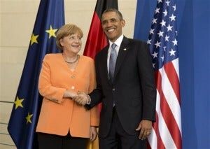 Barack Obama, Angela Merkel