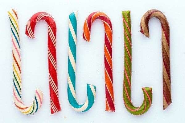 Old-fashioned candy canes from Hammond's Courtesy of Saveur magazine 